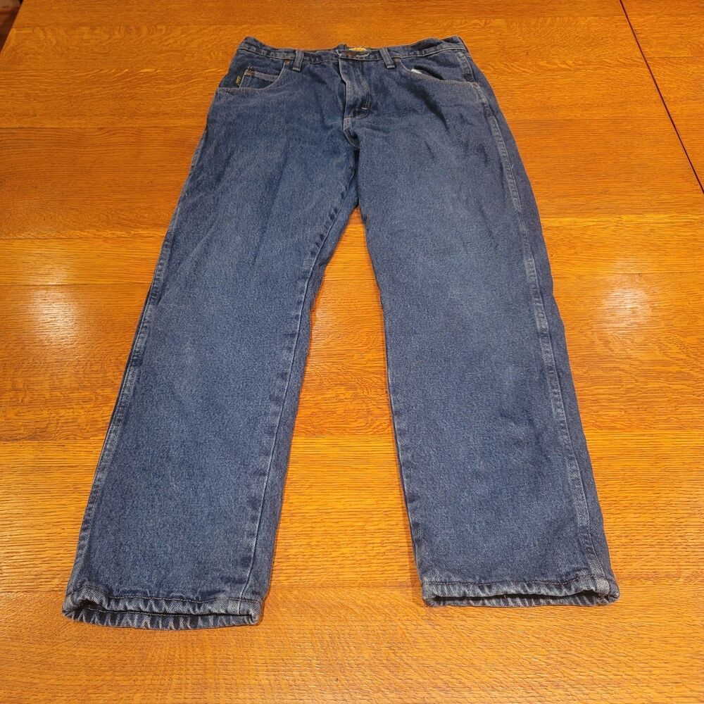 Cabela's Men's Blue Fleece Lined Denim Jeans 32x30